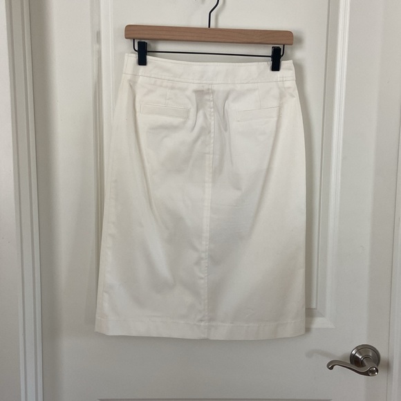 Banana Republic safari style skirt - off white Sz 2 - Picture 4 of 5